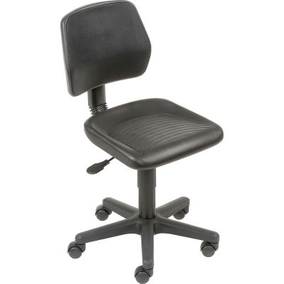 Interion® Task Chair With Mid Back, Polyurethane, Black