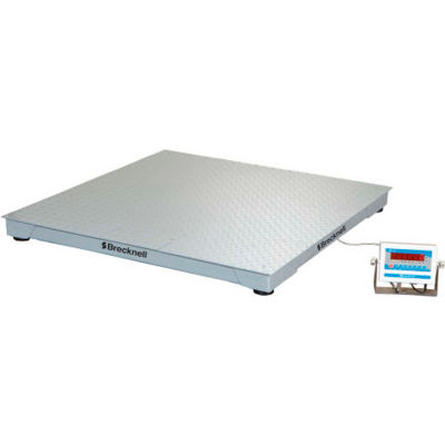Brecknell DSB Series NTEP Low Profile Pallet Scale With LED Indicator, 5'x5', 10,000 lb x 2 lb