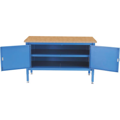 Global Industrial 60 x 30 Security Cabinet Bench - Shop Top Square Edge