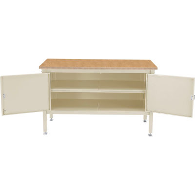Global Industrial 72 x 30 Security Cabinet Bench - Shop Top Square Edge
