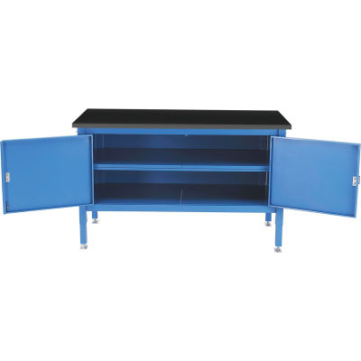 72 x 30 Security Cabinet Bench - Phenolic Resin Safety Edge