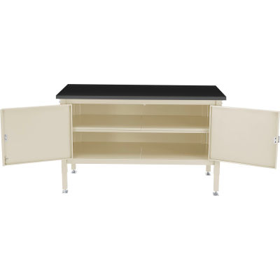 Global Industrial™ 72 x 30 Security Cabinet Bench - Phenolic Resin Safety Edge