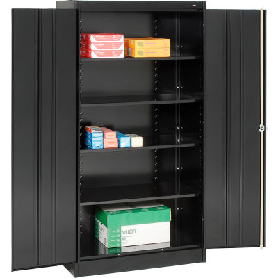 Cabinets | Storage | Tennsco Metal Storage Cabinet 1480-BLK - 36x24x72 ...
