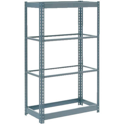 Heavy Duty Shelving 36"W x 12"D x 60"H With 4 Shelves - No Deck - Gray