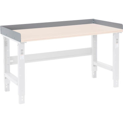 Global Industrial Back and End Stops For Workbench Top - 72"W x 36"D x 3"H - Gray