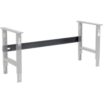 Global Industrial™ Workbench Steel Stringer For C Channel Adj Leg & Fixed Height, 48"W, Black