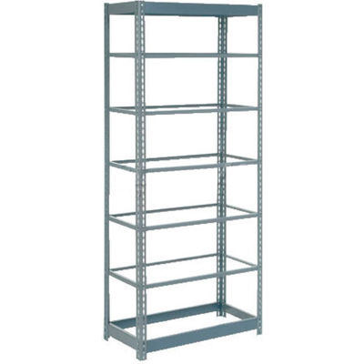 Global Industrial™ Heavy Duty Shelving 36"W x 12"D x 84"H With 7 Shelves - No Deck - Gray