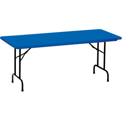 Correll Folding Table - Blow Molded - 24" x 48", Blue