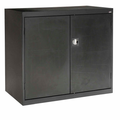 Sandusky Elite Series Counter Height Storage Cabinet EA2R462442 - 46x24x42, Black