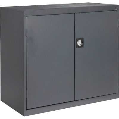 Sandusky Elite Series Counter Height Storage Cabinet EA2R462442 - 46x24x42, Charcoal