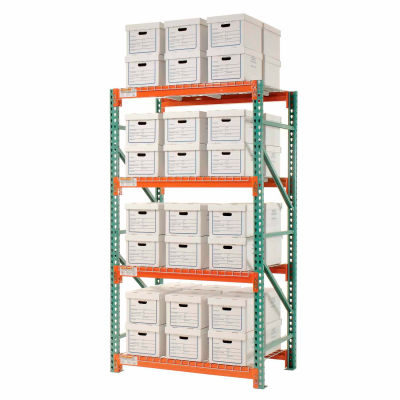 Global Industrial™ Record Storage Rack Starter Letter Legal 48"W x 36"D x 96"H