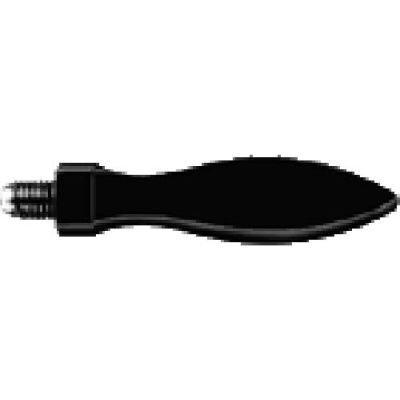 J.W. Winco DIN39-KT Nylon Fixed Handle W/Threaded Stud 25mm Diameter 80mm Length M10x1.5