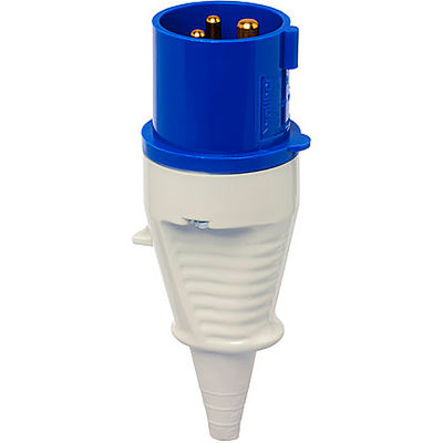 Walther Electric 260509, Male Plug, 60/63A, 5P, 230/250Vac, 9 Hr, IP44, With Cable Sleeve