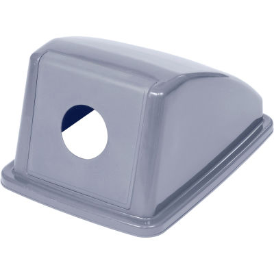 Global Industrial Recycling Bottle & Can Lid, Gray