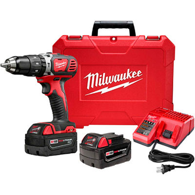 Milwaukee 2607-22 M18 Compact 1/2" Hammer Drill/Driver Kit 3.0Ah