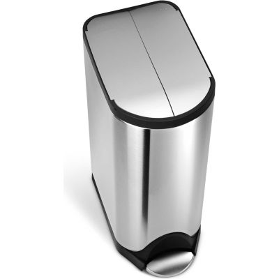 simplehuman® Butterfly Step Can - 8 Gallon Brushed SS