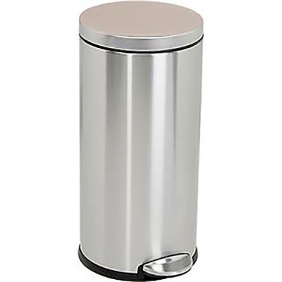 simplehuman® Round Step Can - 9-1/4 Gallon Brushed SS