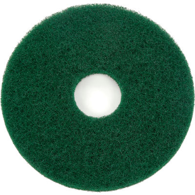 Global Industrial™ 13" Green Scrubbing Pad - 5 Per Case