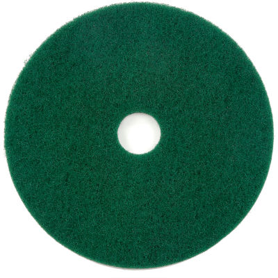 Global Industrial 20" Scrubbing Pad, Green, 5 Per Case