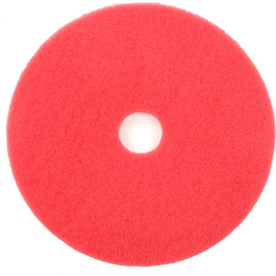 Global Industrial 20" Buffing Pad, Red, 5 Per Case