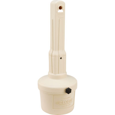 Global Industrial Beige Outdoor Ashtray - 1-1/2 Gallon