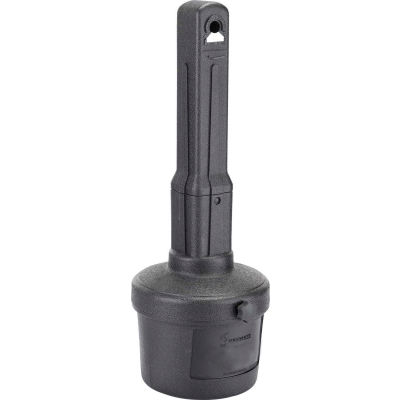 Global Industrial Outdoor Ashtray, 1-1/2 Gallon Capacity, Black
