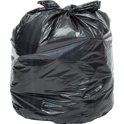 Global Industrial Heavy Duty Black Trash Bags - 20-30 Gal, 1.5 Mil, 100 Bags/Case