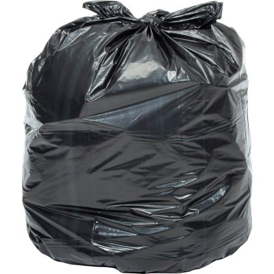 Global Industrial™ Extra Heavy Duty Black Trash Bags - 55 to 60 Gal, 1.4 Mil, 100 Bags/Case