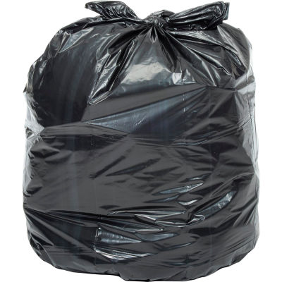Global Industrial Contractor Black Trash Bags - 42 Gal, 3.0 Mil, 50 Bags/Case