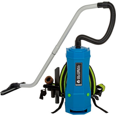 Global Industrial™ HEPA Backpack Vacuum w/ 8-Piece Tool Kit, 1-1/2 Gallon Capacity