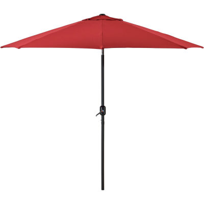 Global Industrial™ Outdoor Umbrella -Tilt Mechanism - Olefin - 8-1/2', Red