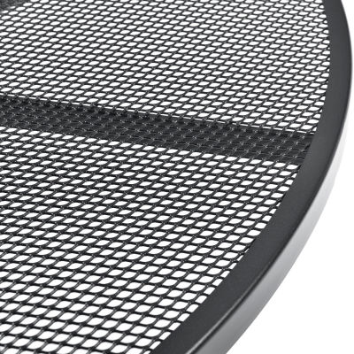 Interion® 48" Round Outdoor Steel Mesh Café Table