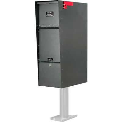 Jayco Supreme Aluminum Letter Locker Mailbox Gray