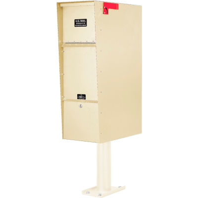 Jayco Supreme Aluminum Letter Locker Mailbox Tan