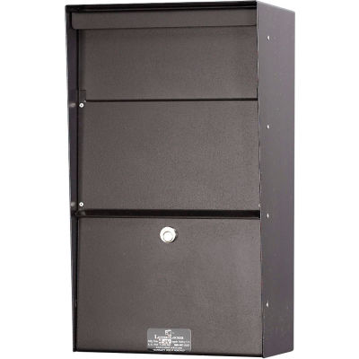 Jayco Wall Mount Vertical Aluminum Letter Locker Mailbox Bronze