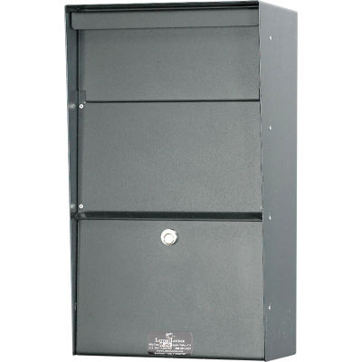 Jayco Wall Mount Vertical Letter Locker Mailbox Gray