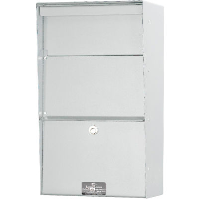 Jayco Wall Mount Vertical Aluminum Letter Locker Mailbox White