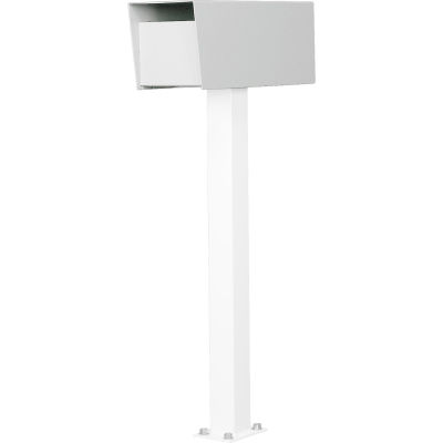 Jayco Residential Rear Locking Letter Locker Mailbox with incoming mail slot White