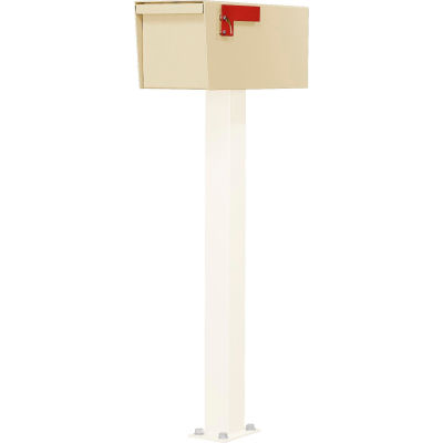 Jayco Residential Non-Locking Front and Rear Access Letter Locker Mailbox Tan