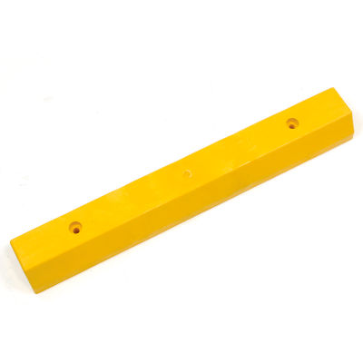 Parking Curb/Parking Block, Recycled Plastic, Yellow, Concrete Installation 36"L x 5-3/4"W x 3-1/2"H