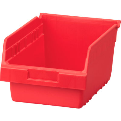 Akro-Mils ShelfMax® Plastic Nesting Storage Shelf Bin 30080 - 8-3/8"W x 11-5/8"D x 6"H Red - Pkg Qty 8