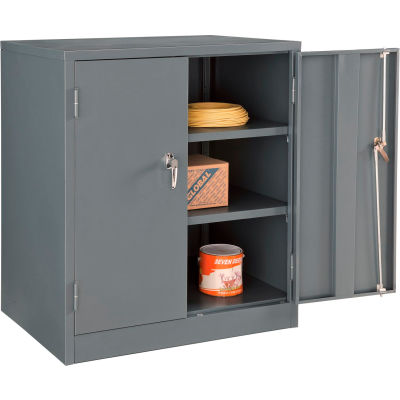 Global Industrial™ Counter Height Cabinet Easy Assembly 36x24x42 Gray
