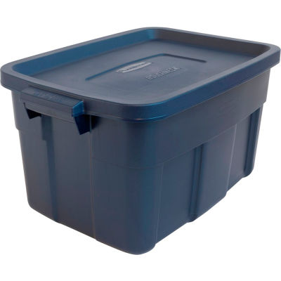 United Solutions Roughneck Tote 14 Gallon 23-7/8 x 15-7/8 x 12-1/4 Dark Indigo Metallic - Pkg Qty 6