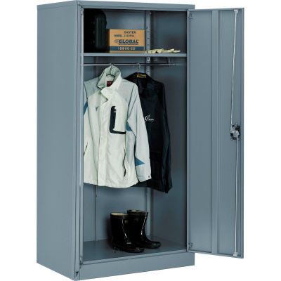 Global Industrial™ Wardrobe Cabinet Assembled 36x24x72 Gray