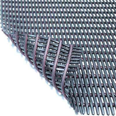 Durable Corporation Grease & Chemical Resistant Drainage Mat 3' x Up to 40' Black