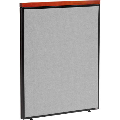 Interion® Deluxe Office Partition Panel, 36-1/4"W x 43-1/2"H, Gray
