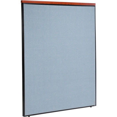 Interion® Deluxe Office Partition Panel, 60-1/4"W x 73-1/2"H, Blue