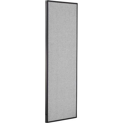 Interion® Office Partition Panel, 24-1/4"W x 72"H, Gray