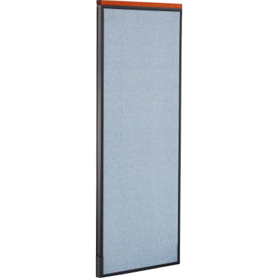 Interion® Deluxe Office Partition Panel, 24-1/4"W x 61-1/2"H, Blue