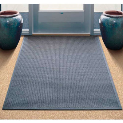 WaterHog® Entrance Mat Fashion Border 3/8" Thick 4' x 8' Gray